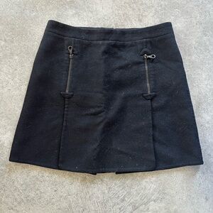Marc Jacobs 100% Cashmere Black A-Line Skirt